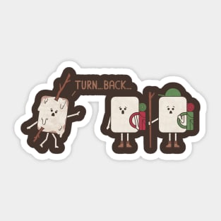 Turn Back Sticker